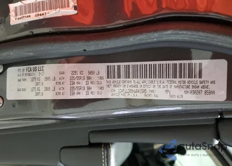 2017 Jeep Cherokee Limited from USA, damaged, VIN 1C4PJLDB9HW641505